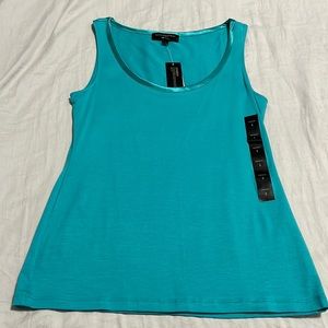 Banana Republic Luxe Touch Sleeveless Top Teal Small NWT